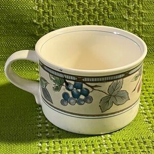 Mikasa Intaglio Garden Harvest Flat Coffee MUG